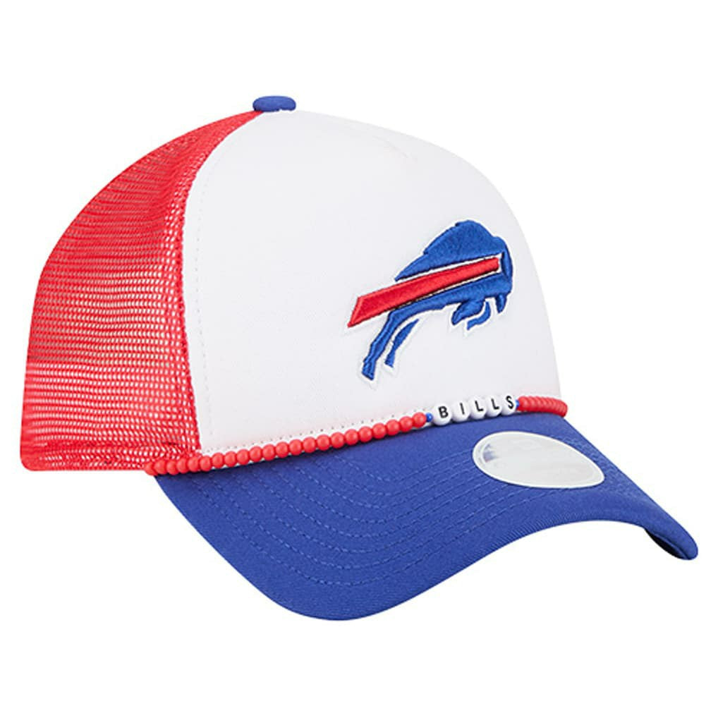 Buffalo Bills New Era Women's Friendship Bracelet 9FORTY Adjustable Hat White/Royal