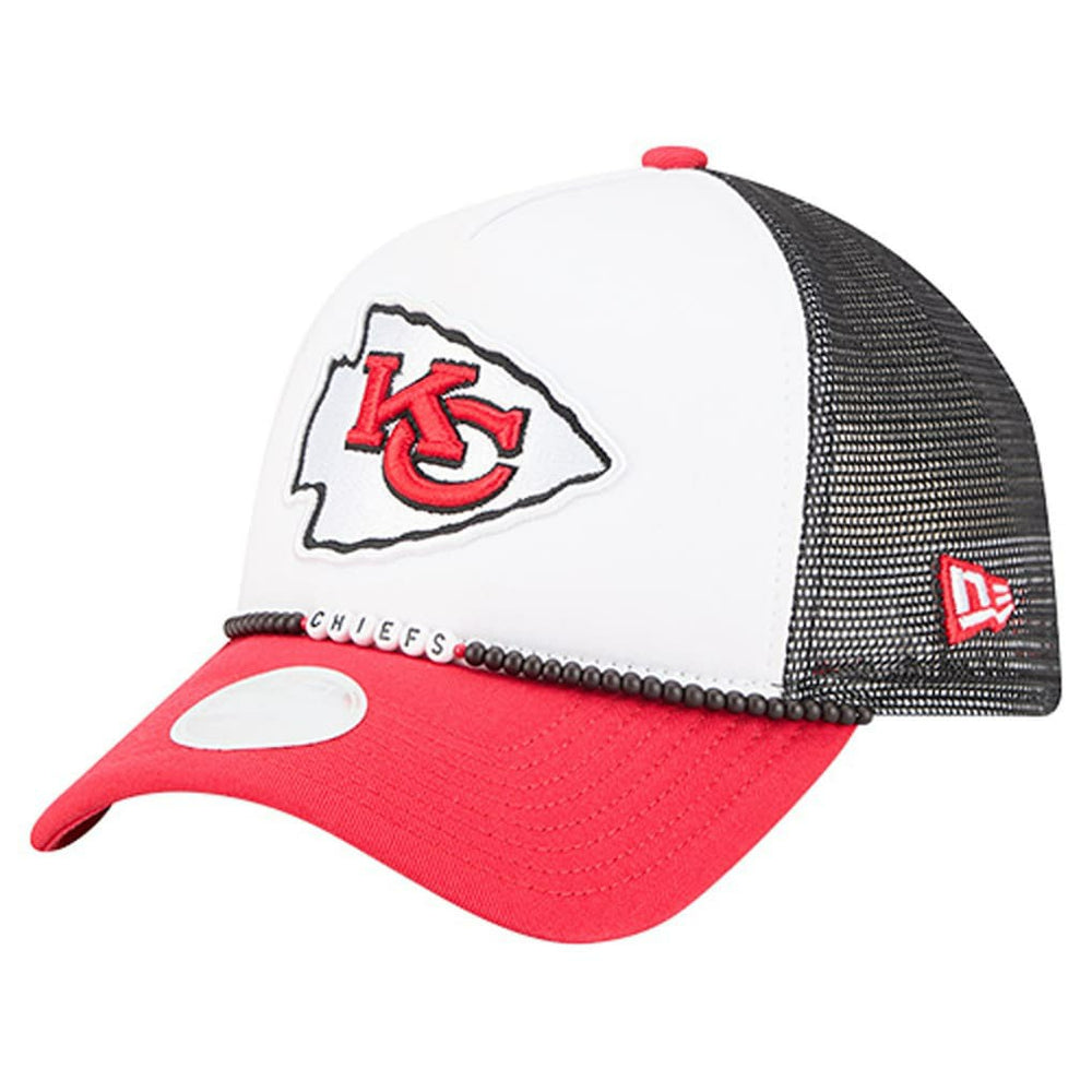 Kansas City Chiefs New Era Women's Friendship Bracelet 9FORTY Adjustable Hat White/Red