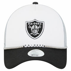 Las Vegas Raiders New Era Women's Friendship Bracelet 9FORTY Adjustable Hat White/Black