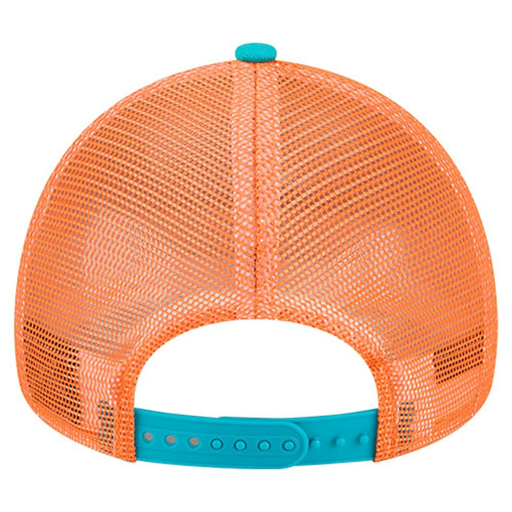 Miami Dolphins New Era Women's Friendship Bracelet 9FORTY Adjustable Hat White/Aqua