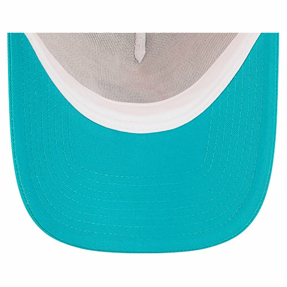 Miami Dolphins New Era Women's Friendship Bracelet 9FORTY Adjustable Hat White/Aqua