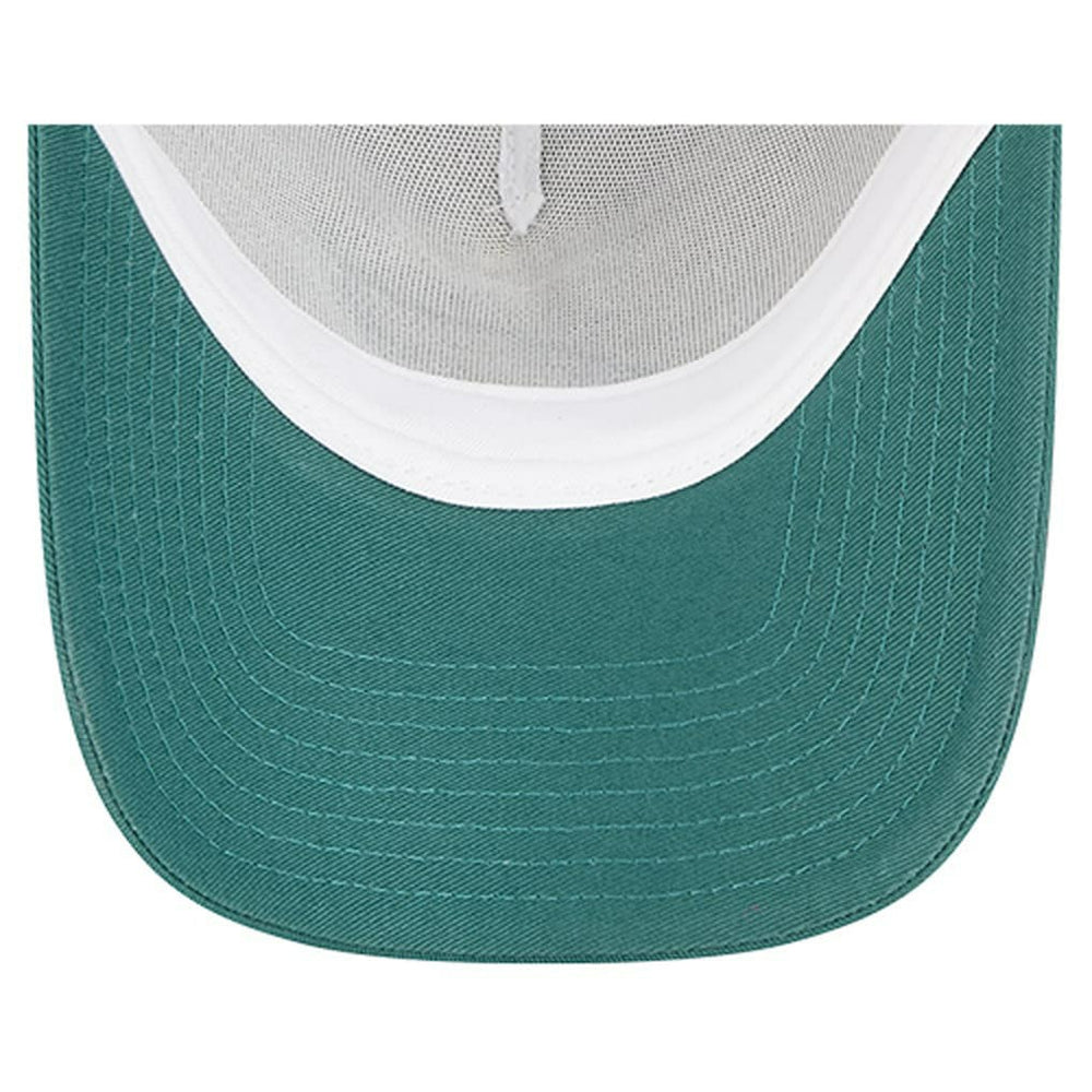 Philadelphia Eagles New Era Women's Friendship Bracelet 9FORTY Adjustable Hat White/Midnight Green