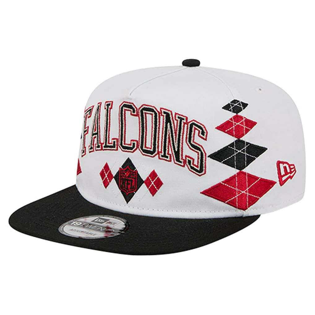 Atlanta Falcons New Era Argyle 19TWENTY Adjustable Hat White