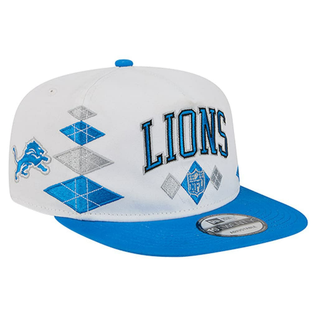 Detroit Lions New Era Argyle 19TWENTY Adjustable Hat White