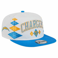 Los Angeles Chargers New Era Argyle 19TWENTY Adjustable Hat White