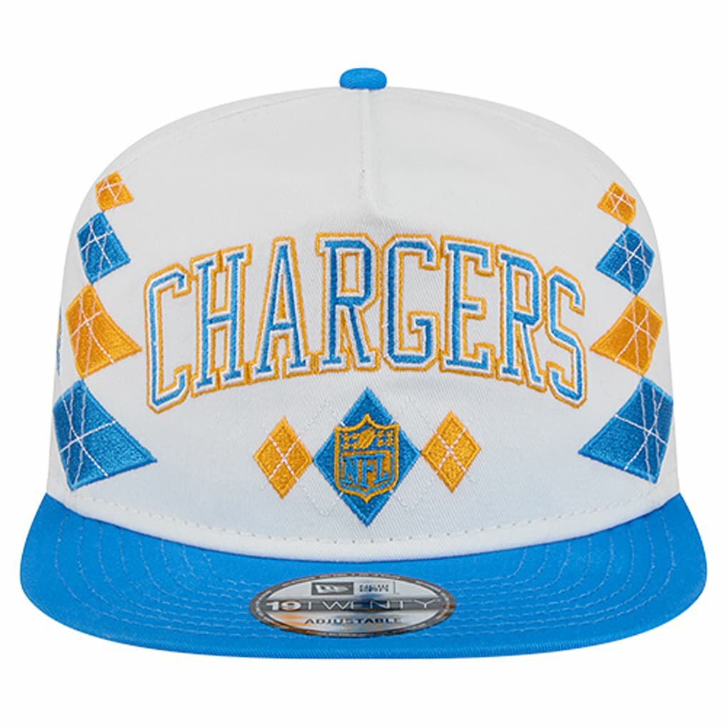 Los Angeles Chargers New Era Argyle 19TWENTY Adjustable Hat White