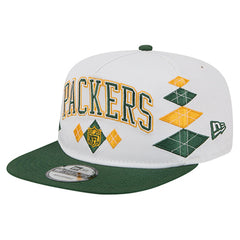Green Bay Packers New Era Argyle 19TWENTY Adjustable Hat White