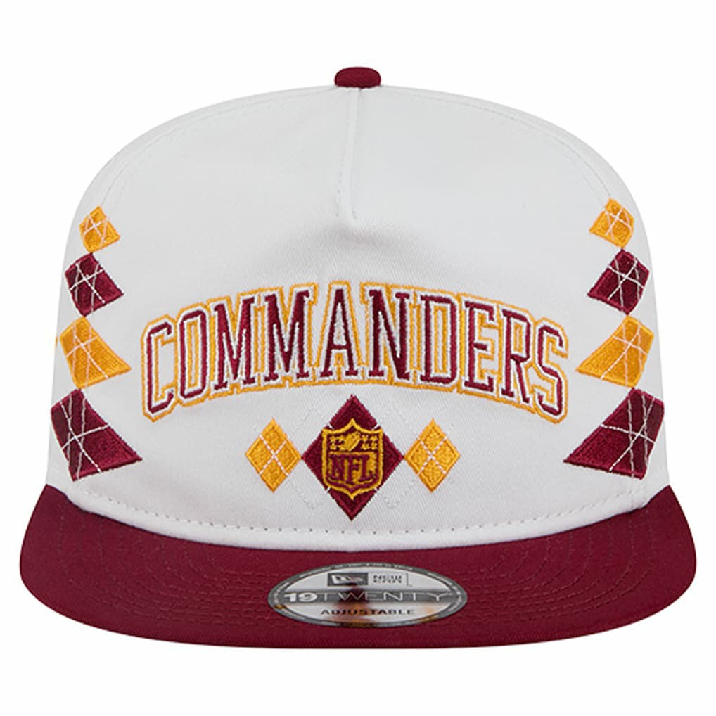 Washington Commanders New Era Argyle 19TWENTY Adjustable Hat White