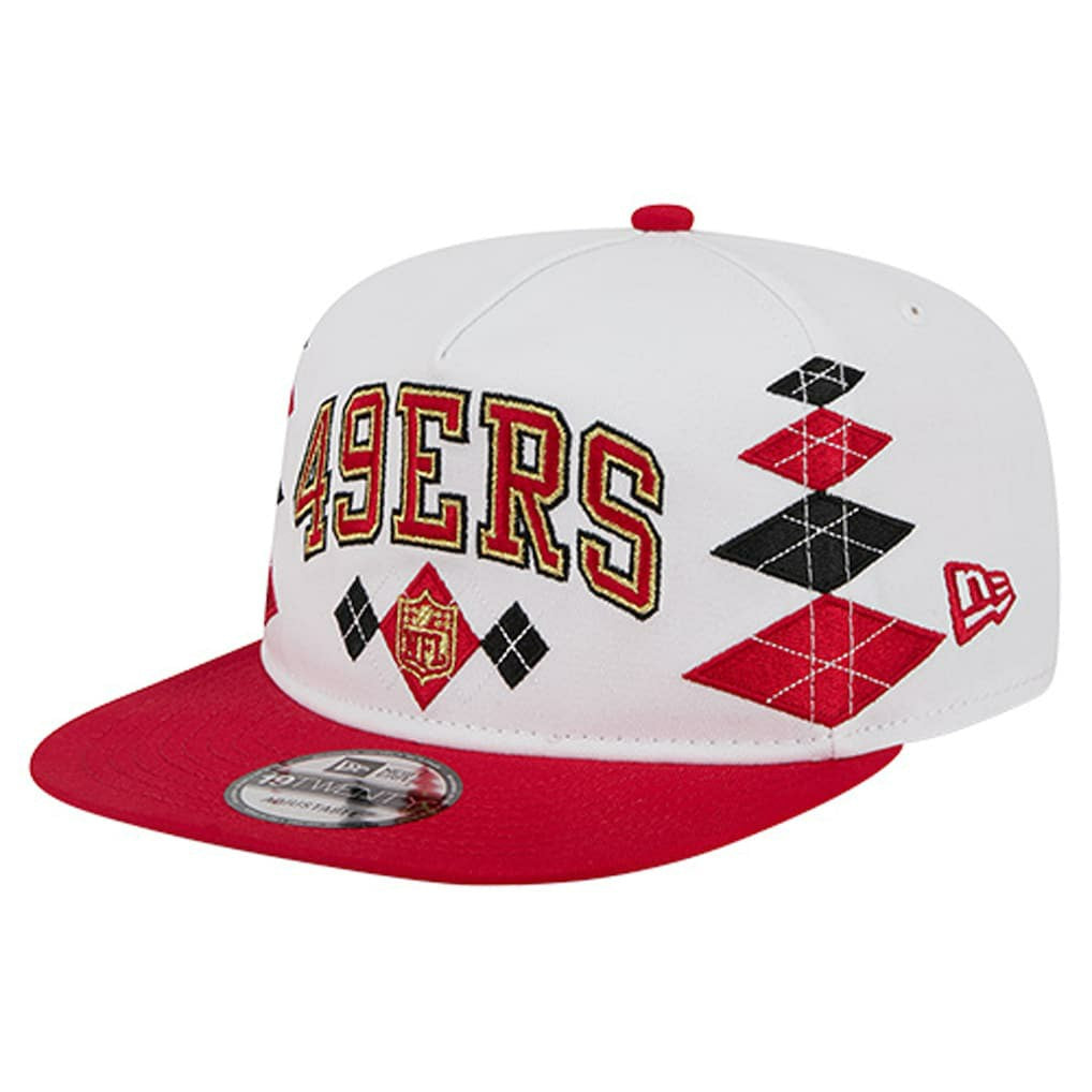 San Francisco 49ers New Era Argyle 19TWENTY Adjustable Hat White