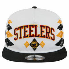 Pittsburgh Steelers New Era Argyle 19TWENTY Adjustable Hat White