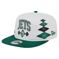 New York Jets New Era Argyle 19TWENTY Adjustable Hat White
