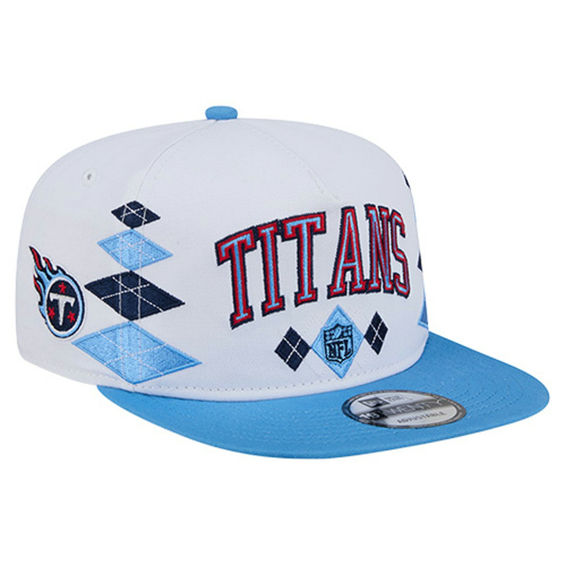 Tennessee Titans New Era Argyle 19TWENTY Adjustable Hat White