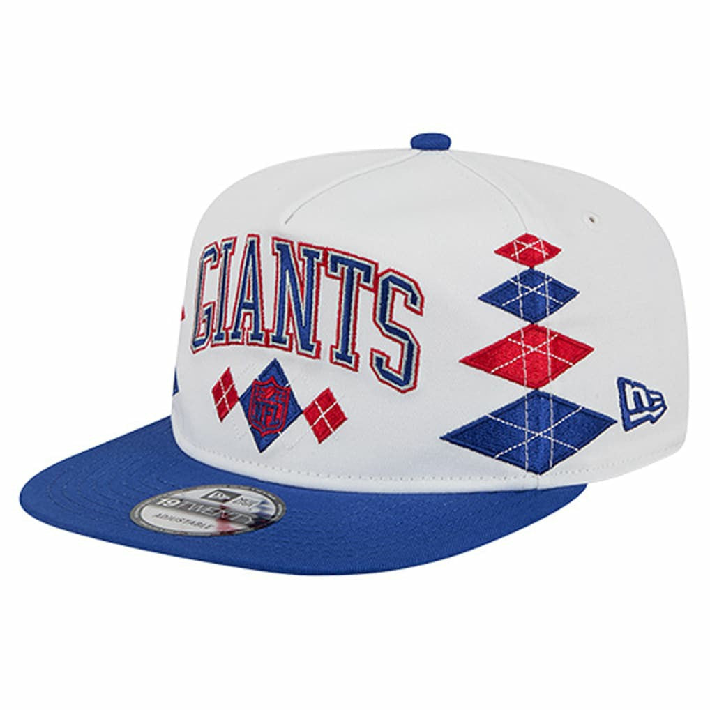 New York Giants New Era Argyle 19TWENTY Adjustable Hat White