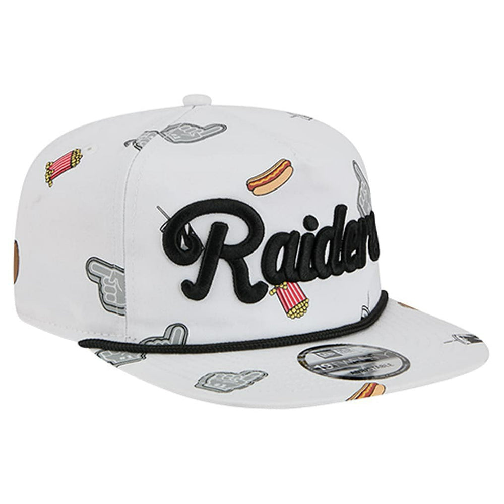 Las Vegas Raiders New Era Team Cheer 19TWENTY Snapback Hat White