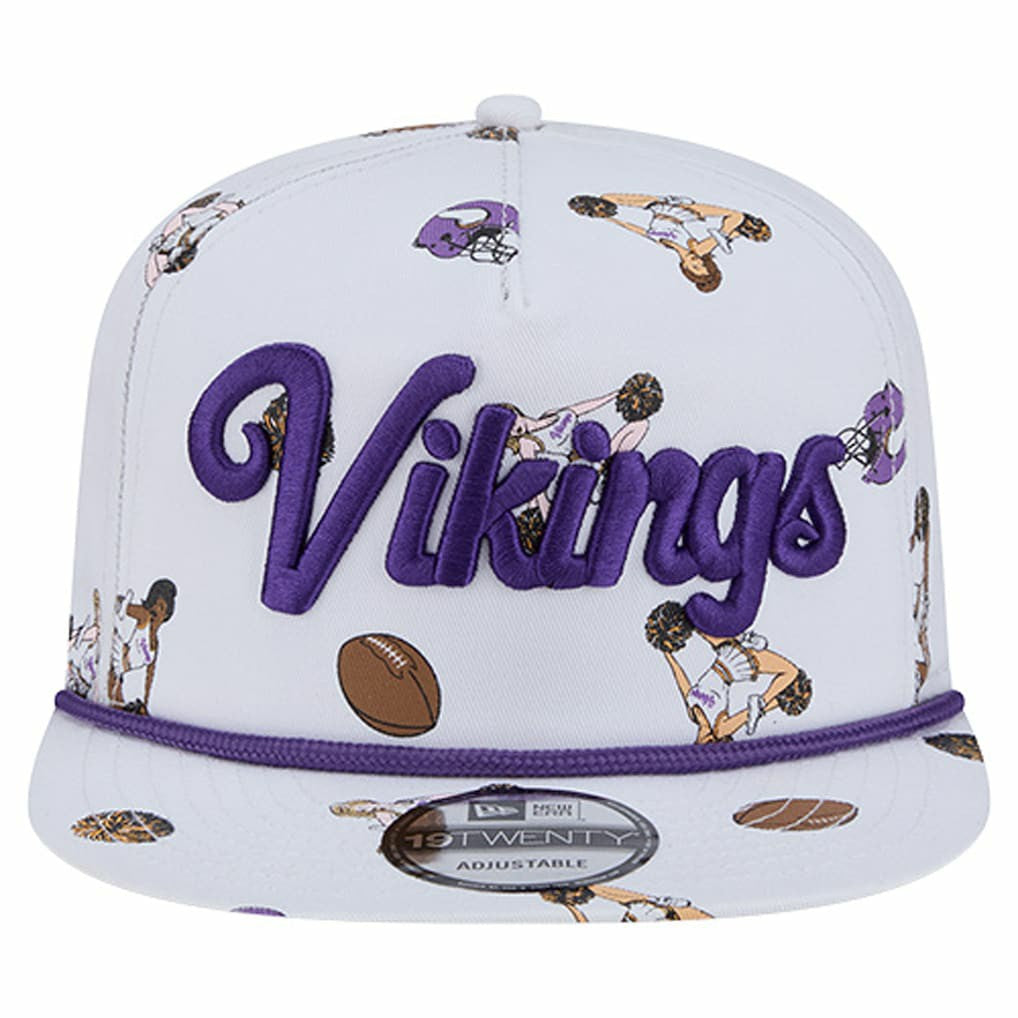 Minnesota Vikings New Era Team Cheer 19TWENTY Snapback Hat White