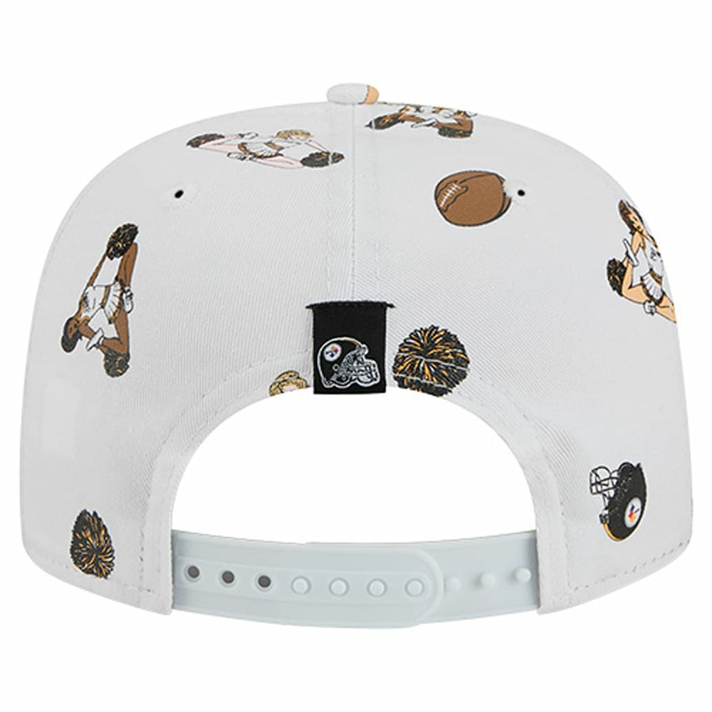 Pittsburgh Steelers New Era Team Cheer 19TWENTY Snapback Hat White