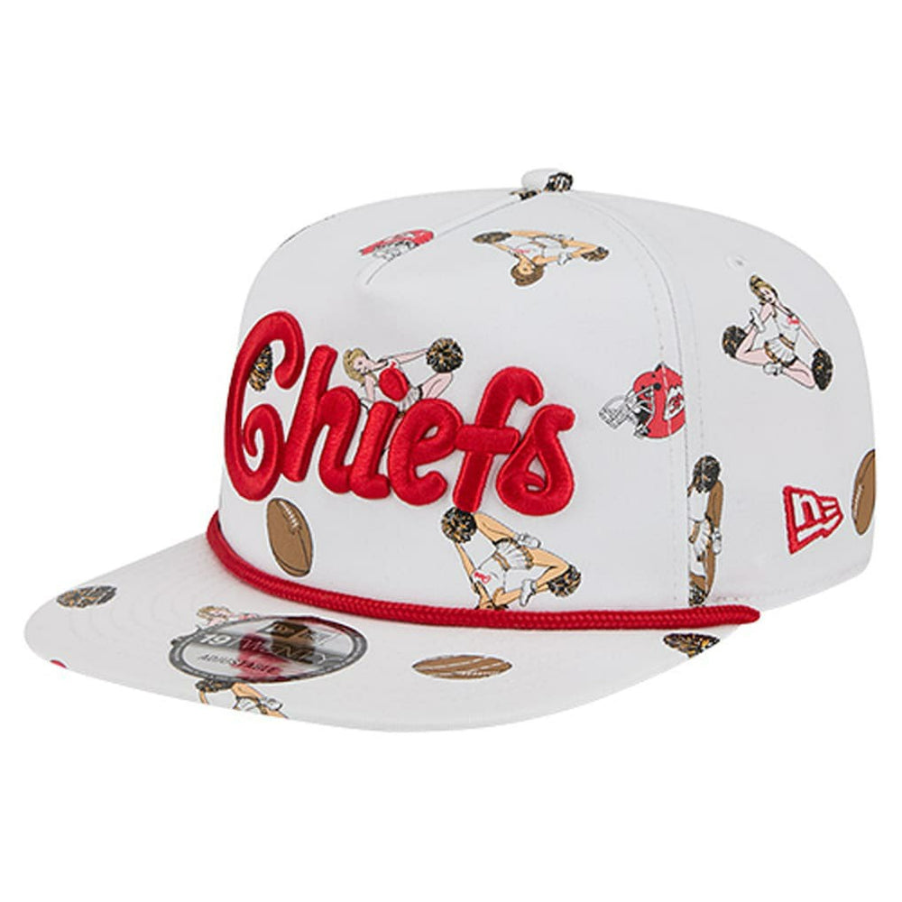 Kansas City Chiefs New Era Team Cheer 19TWENTY Snapback Hat White