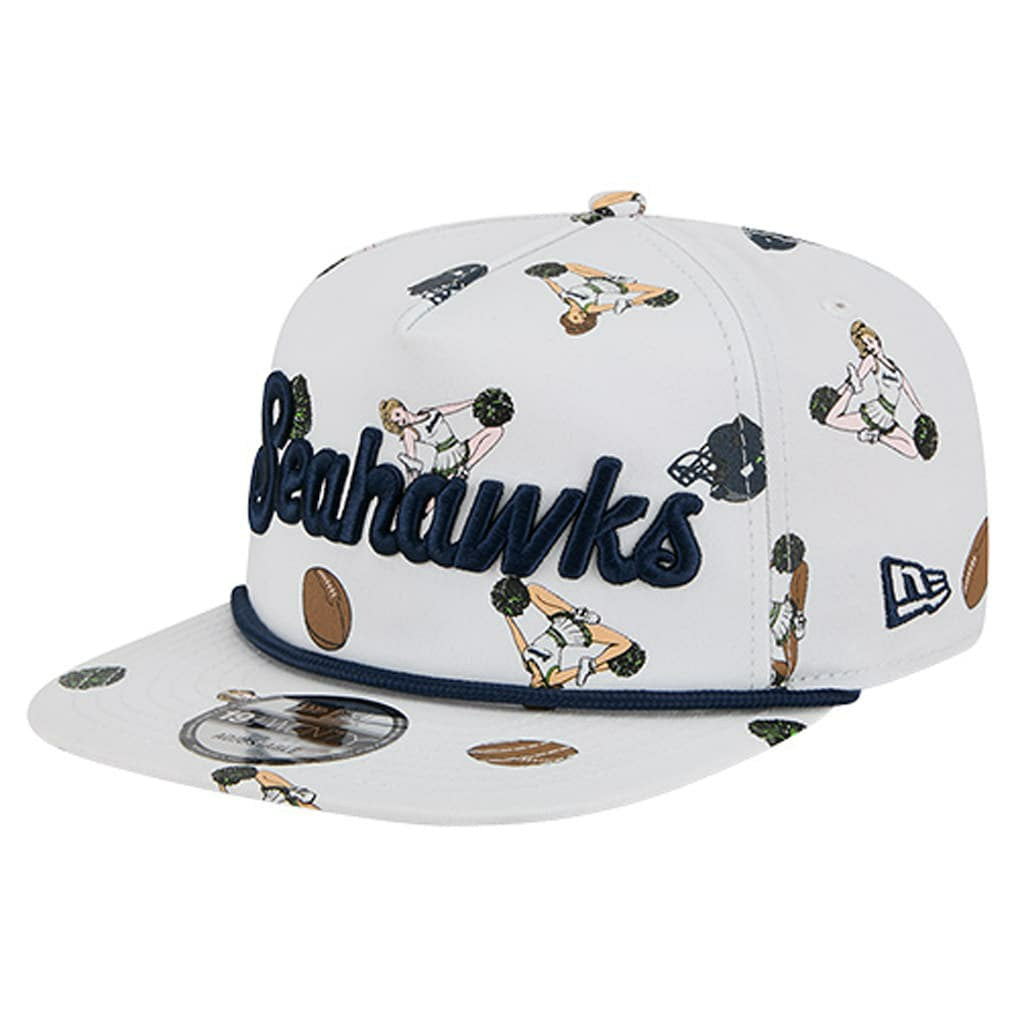 Seattle Seahawks New Era Team Cheer 19TWENTY Snapback Hat White