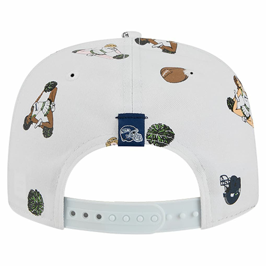 Seattle Seahawks New Era Team Cheer 19TWENTY Snapback Hat White