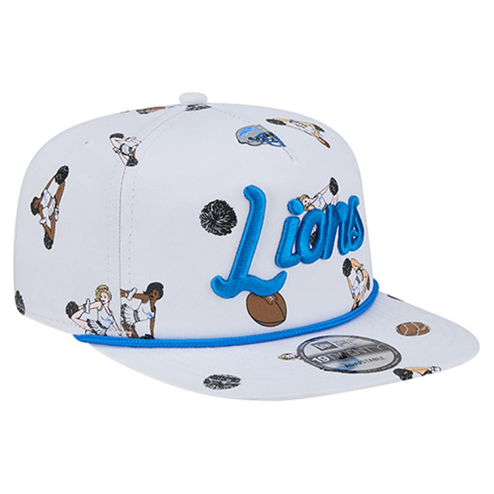 Detroit Lions New Era Team Cheer 19TWENTY Snapback Hat White