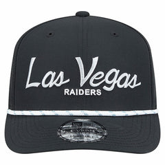 Las Vegas Raiders New Era Script 9SEVENTY Adjustable Hat Black