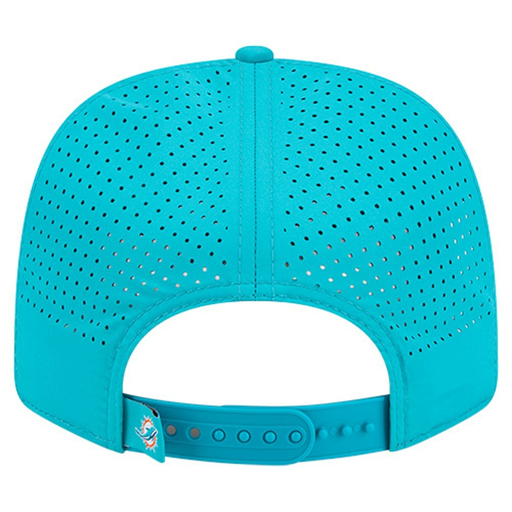 Miami Dolphins New Era Script 9SEVENTY Adjustable Hat Aqua