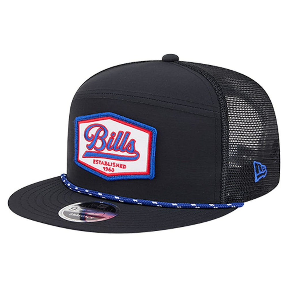Buffalo Bills New Era Ripstop Patch 9FIFTY Split Panel Snapback Hat Black