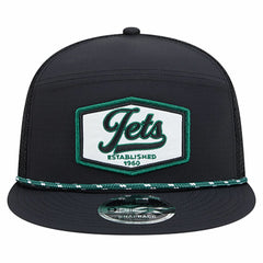 New York Jets New Era Ripstop Patch 9FIFTY Split Panel Snapback Hat Black