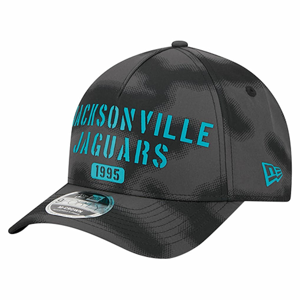 Jacksonville Jaguars New Era Halftone Camo 9FORTY Hat Gray