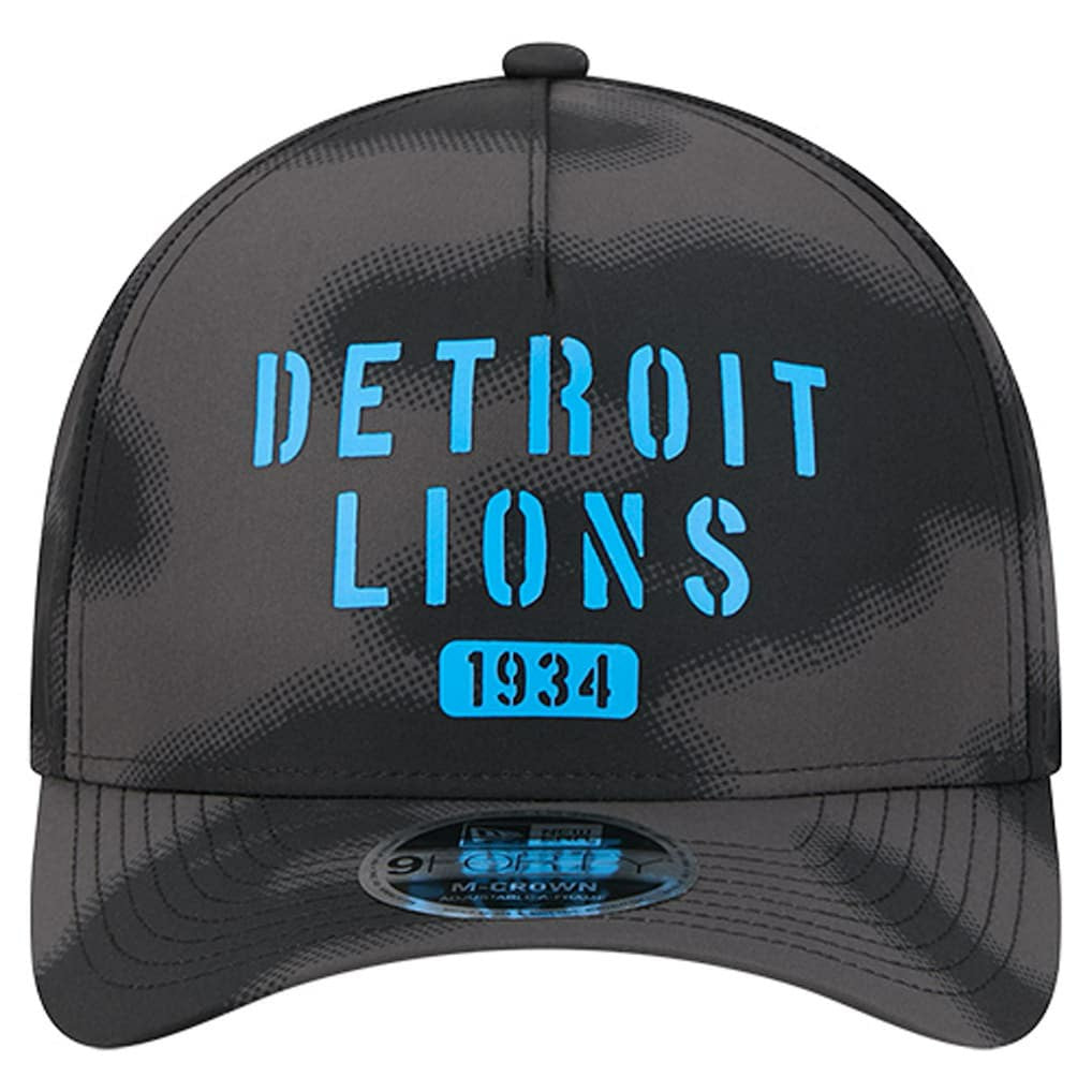 Detroit Lions New Era Halftone Camo 9FORTY Hat Gray