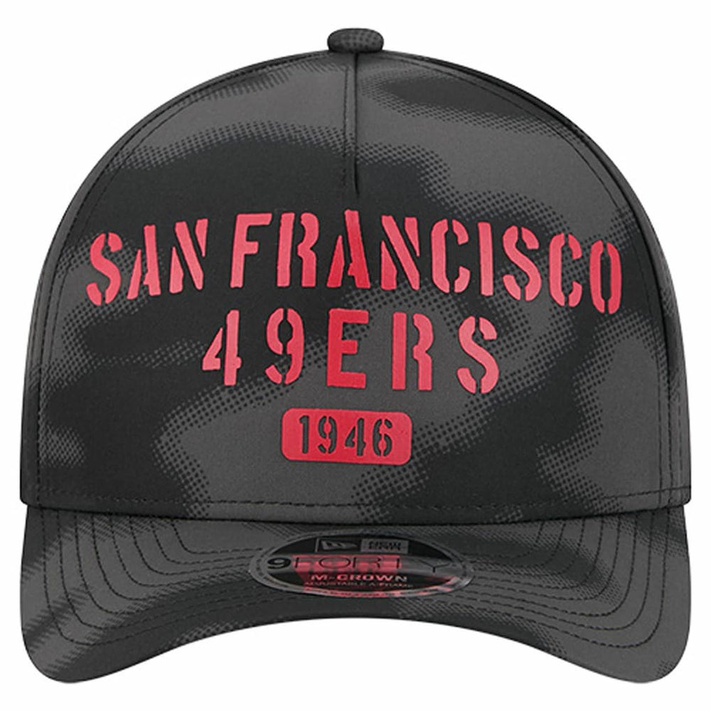 San Francisco 49ers New Era Halftone Camo 9FORTY Hat Gray