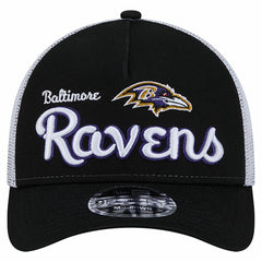 Baltimore Ravens New Era Side Lines 9FORTY Adjustable Hat Black