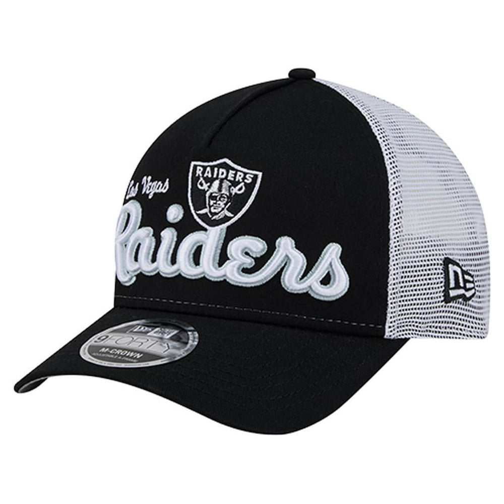 Las Vegas Raiders New Era Side Lines 9FORTY Adjustable Hat Black