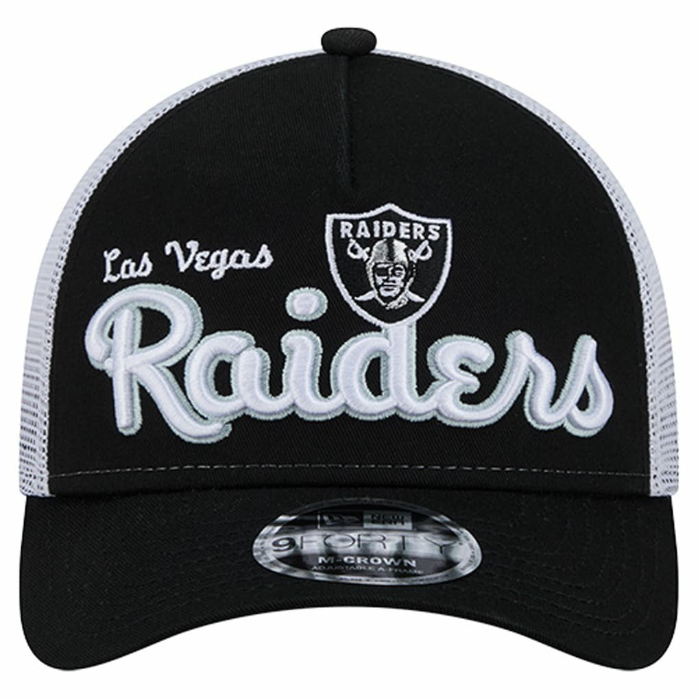 Las Vegas Raiders New Era Side Lines 9FORTY Adjustable Hat Black
