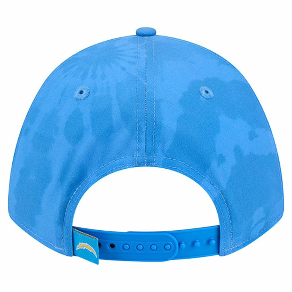 Los Angeles Chargers New Era Tie Dye Fade 9Forty M-Crown A-Frame Adjustable Hat Powder Blue