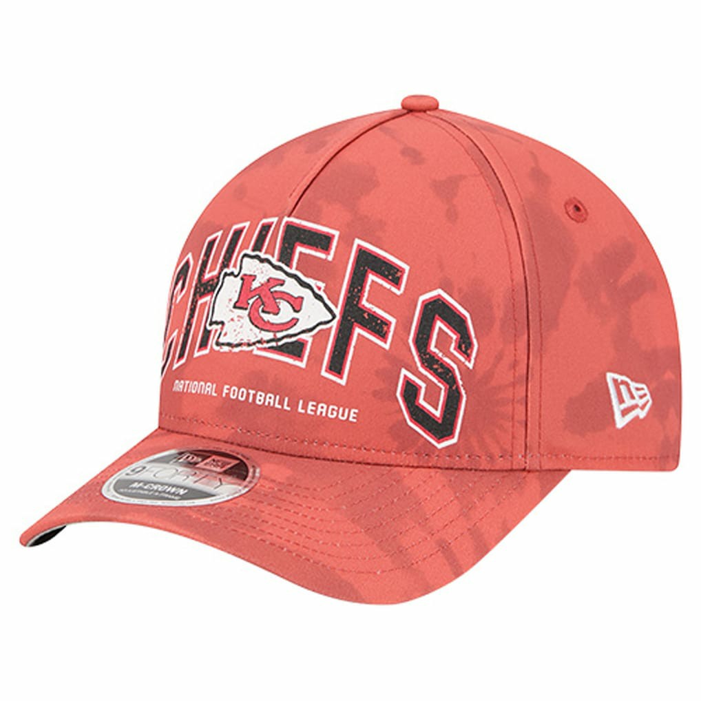 Kansas City Chiefs New Era Tie Dye Fade 9Forty M-Crown A-Frame Adjustable Hat Red