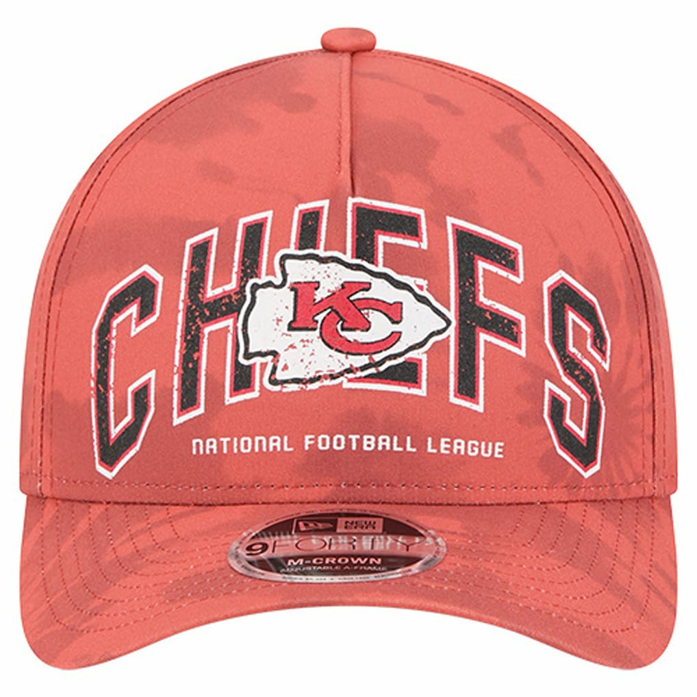 Kansas City Chiefs New Era Tie Dye Fade 9Forty M-Crown A-Frame Adjustable Hat Red