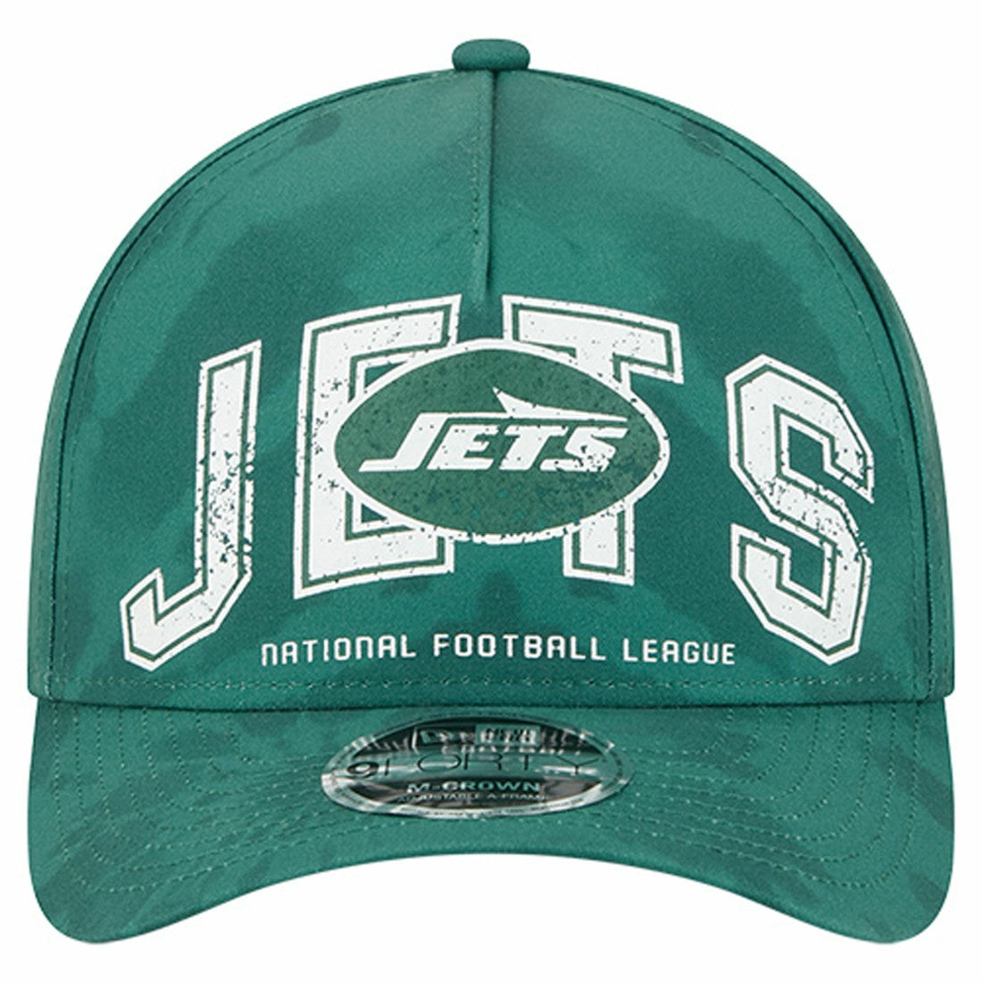 New York Jets New Era Tie Dye Fade 9Forty M-Crown A-Frame Adjustable Hat Green