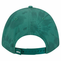New York Jets New Era Tie Dye Fade 9Forty M-Crown A-Frame Adjustable Hat Green