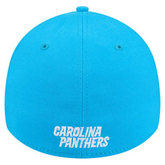 Carolina Panthers New Era Overlap Logo 39THIRTY Stretch Fit Hat Blue