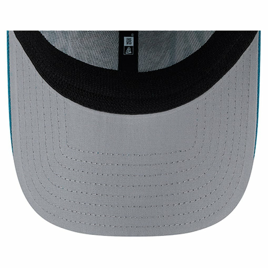 Jacksonville Jaguars New Era Overlap Logo 39THIRTY Stretch Fit Hat Teal
