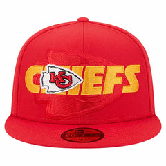 Kansas City Chiefs New Era Overlap Wordmark 59FIFTY Fitted Hat Red