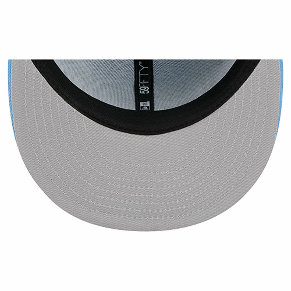 Tennessee Titans New Era Overlap Wordmark 59FIFTY Fitted Hat Light Blue