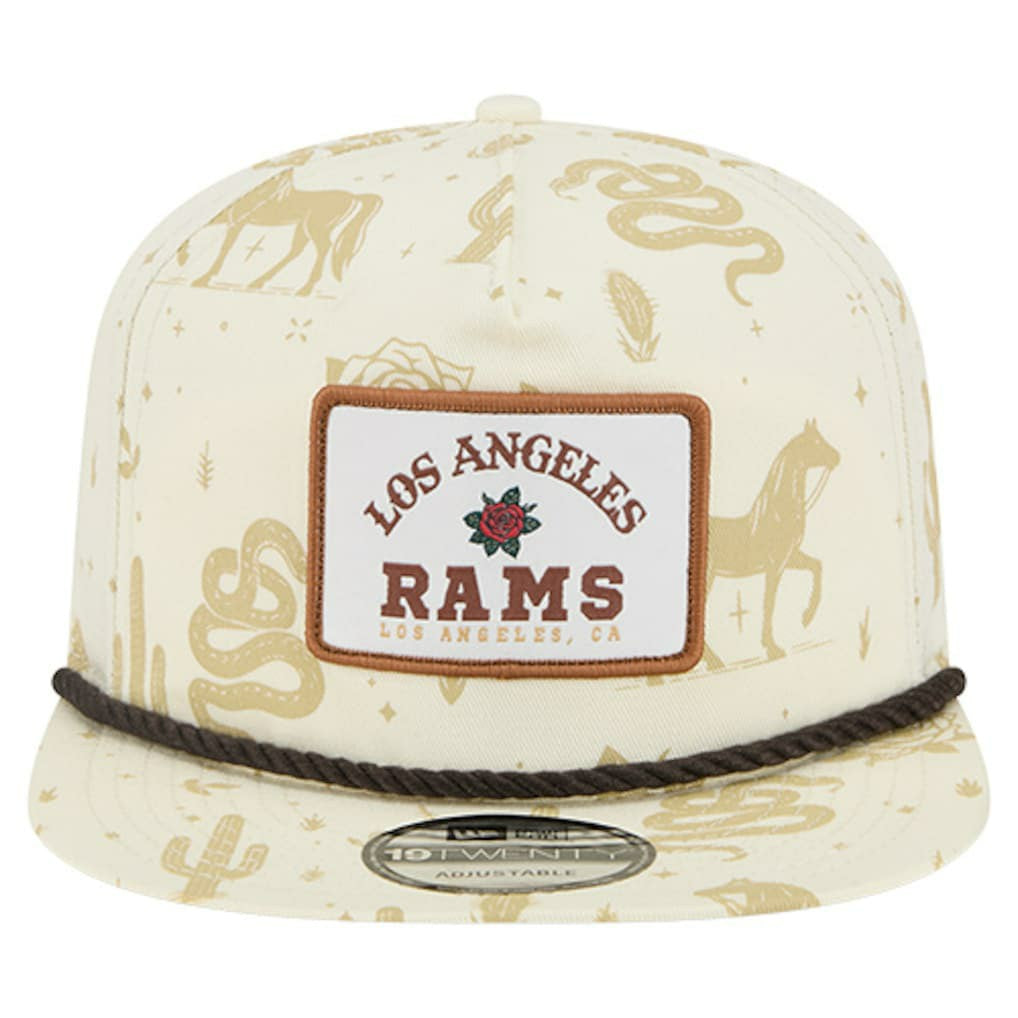Los Angeles Rams New Era Desert Rose 19TWENTY Adjustable Hat Cream