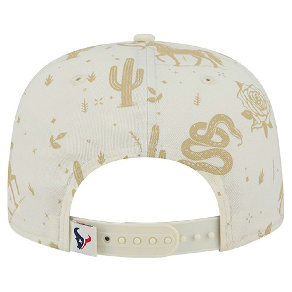 Houston Texans New Era Desert Rose 19TWENTY Adjustable Hat Cream