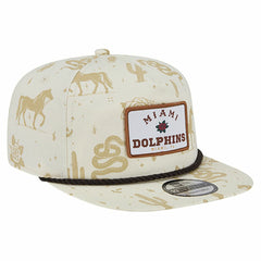 Miami Dolphins New Era Desert Rose 19TWENTY Adjustable Hat Cream