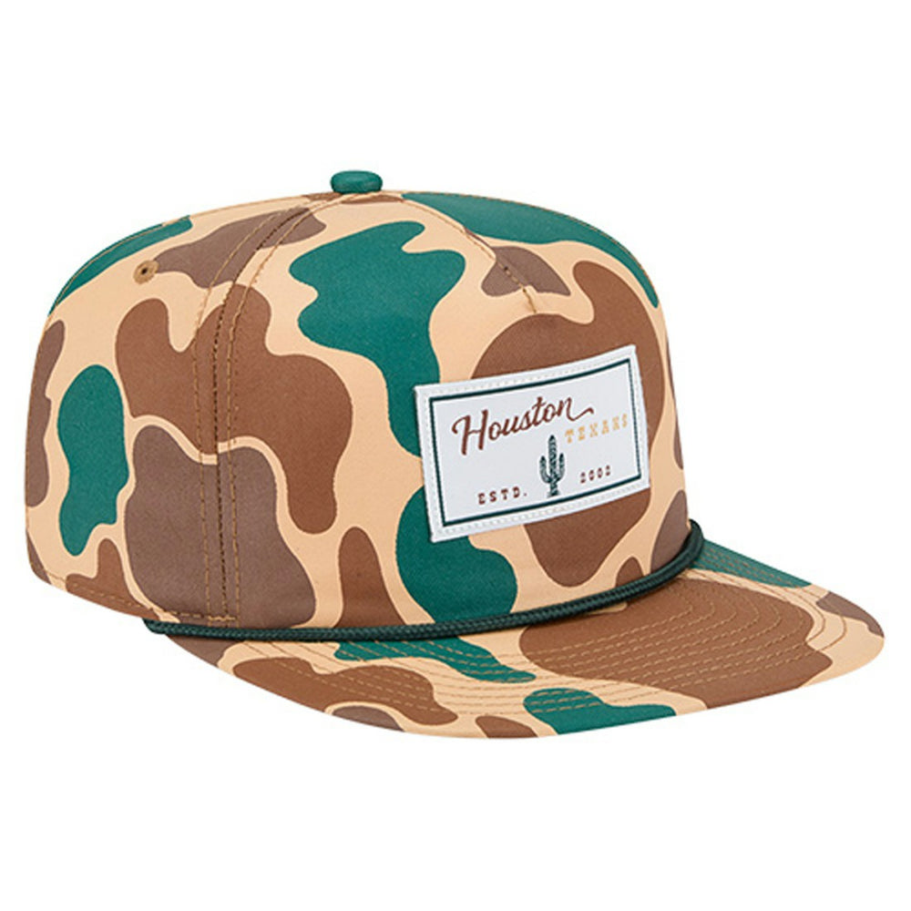 Houston Texans New Era Duck Rope 19TWENTY Snapback Hat Camo