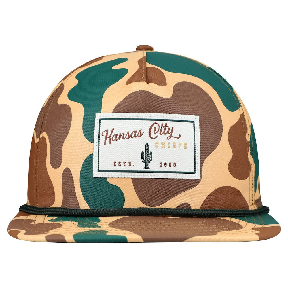 Kansas City Chiefs New Era Duck Rope 19TWENTY Snapback Hat Camo