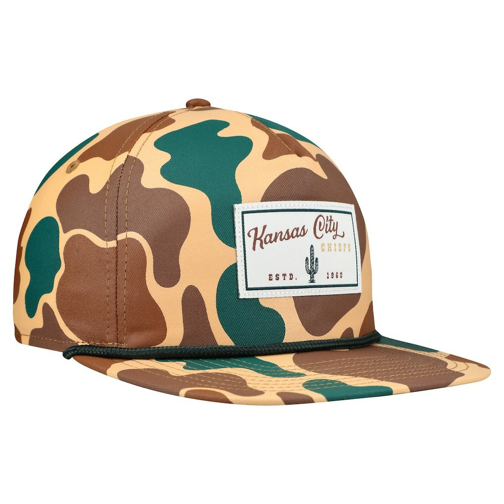 Kansas City Chiefs New Era Duck Rope 19TWENTY Snapback Hat Camo