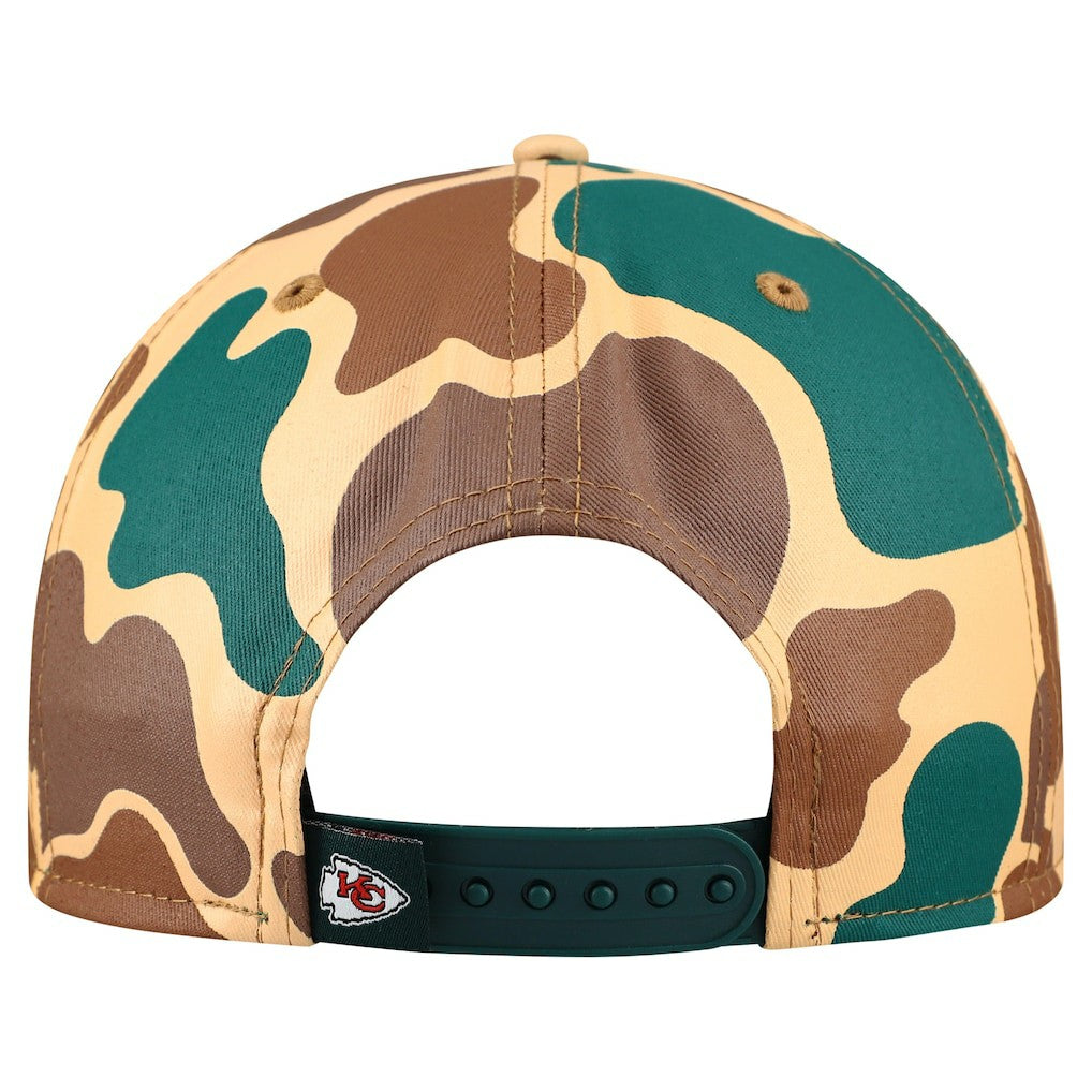 Kansas City Chiefs New Era Duck Rope 19TWENTY Snapback Hat Camo